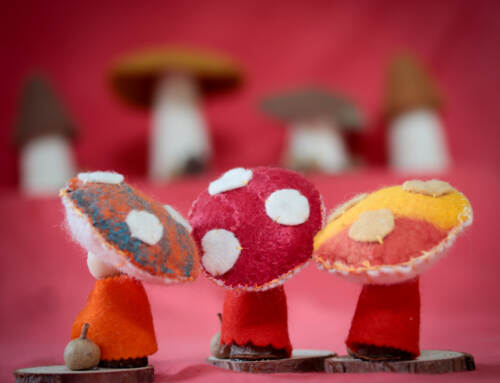 Autumn Mushroom Peg Doll (Kindy) 02